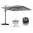 11FT Square Cantilever Patio Umbrella(Without Umbrella Base)-114653871