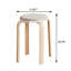 Tabourets scandinaves en bois de bouleau massif avec dossier rembourré-1124324715