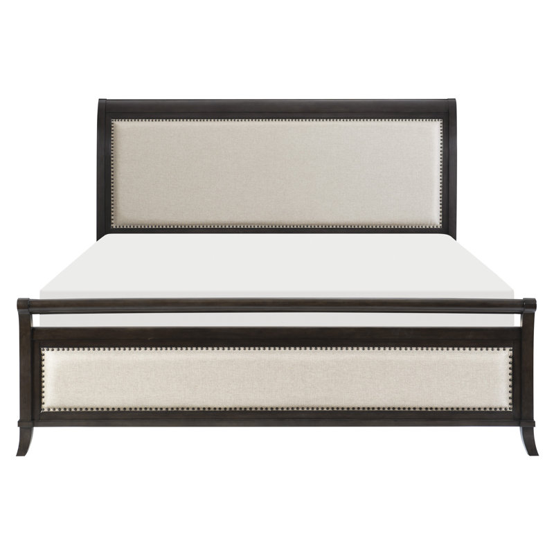Collins Upholstered Eastern King Bed, Très grand californien