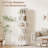 5-Tier Rotating Bookcase with Wheels and Drawers, 360° Swivel Corner Bookshelf, Solid Wood Storage Tower with Lockable Casters, Narrow Spinning Organizer for Living Room, Bedroom(White)-943396332-943396338