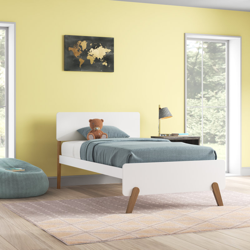 Ambur Solid Wood Panel Bed by Isabelle & Max™, Twin