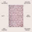 Tapis rose / blanc Mashawna Blocks-1298227571
