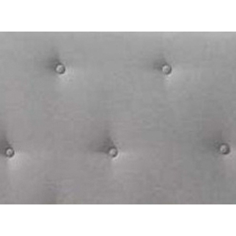 Grand lit Venacha en tissu gris