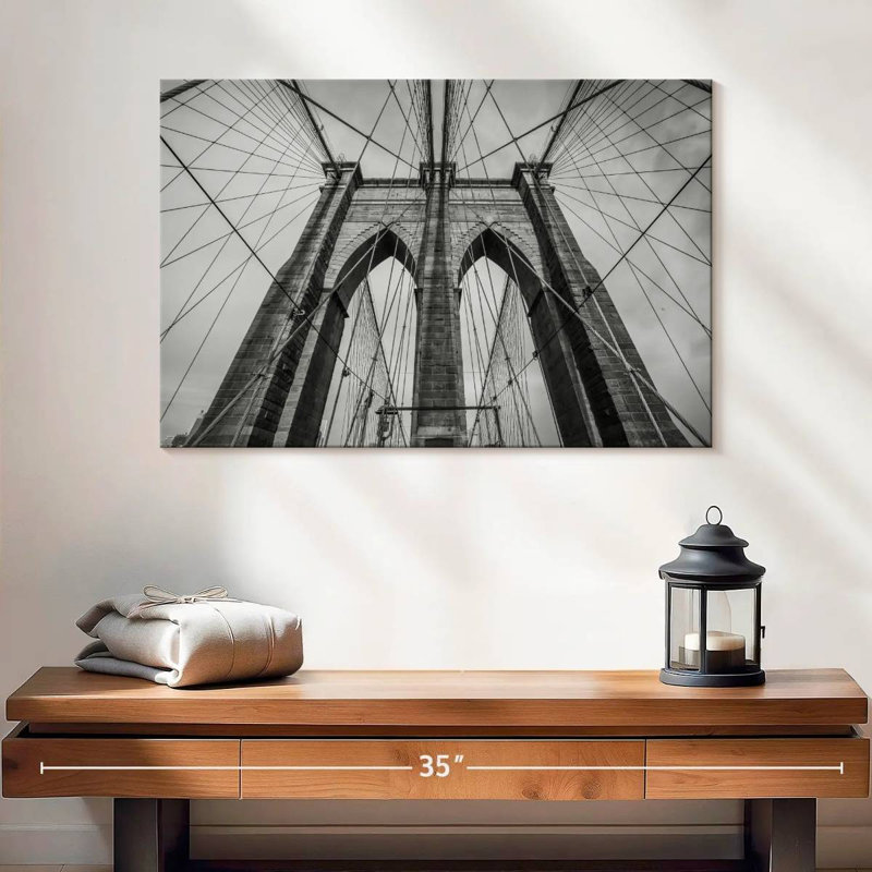 BW Brooklyn Bridge, New York, H 16 po x l 24 po