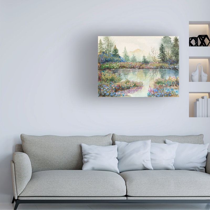 Œuvre d'art sur toile, Flower, H 24 po x l 32 po