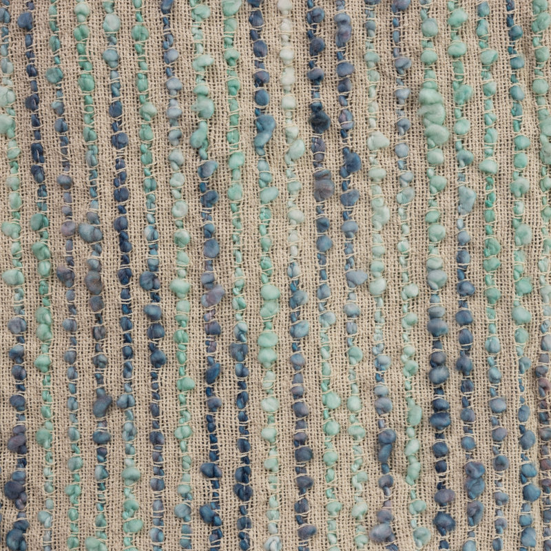 Asche Hand Woven Throw Blanket, Peacock