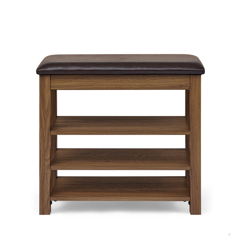 24-inch Shoe-changing Bench, Brown