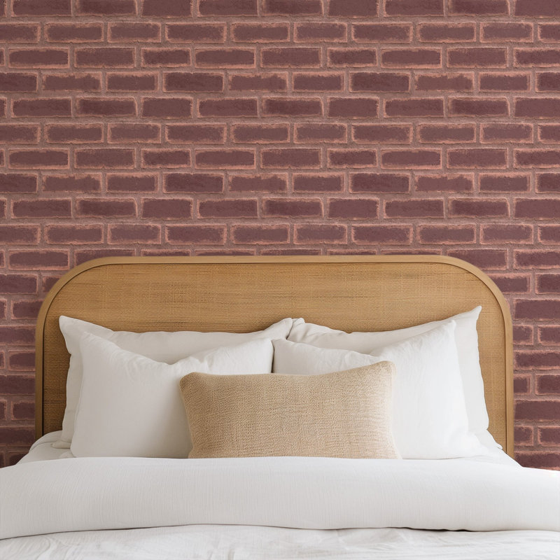 Wrigley - Brick Wallpaper, Classic, Faux Grasscloth