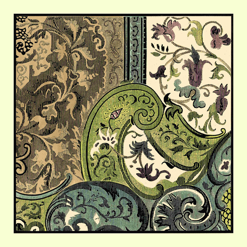 Tapisserie élégante III, H 36 po x l 36 po