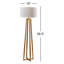 Lampe sur pied traditionnelle 58,5 po Sandali