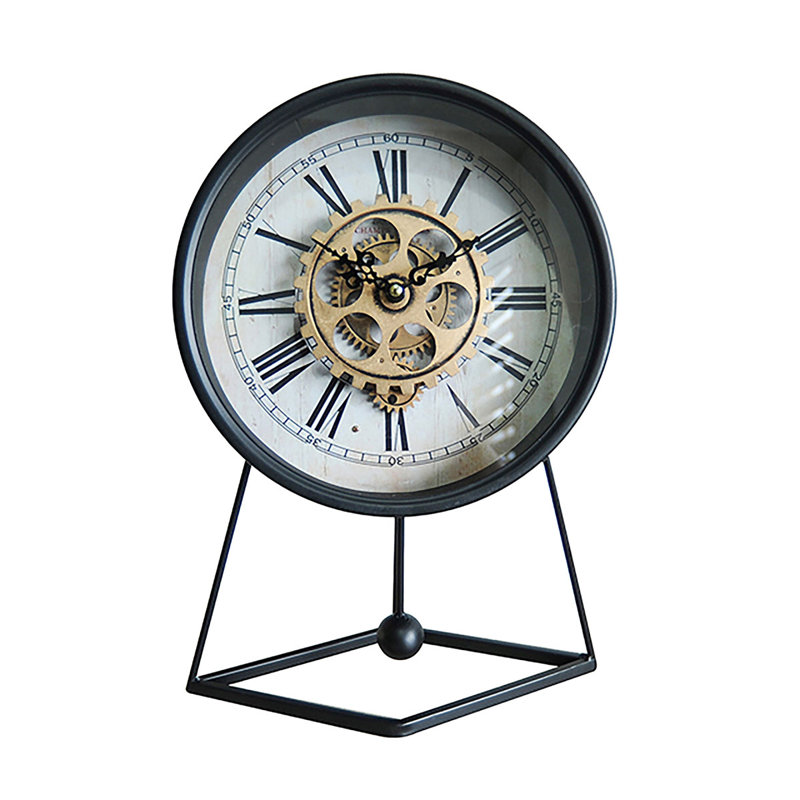 Alarice Metal And Glass Wall Clock