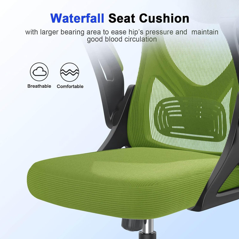 Ergonomic Office Chair, Computer Chair, Mesh Chair, Green