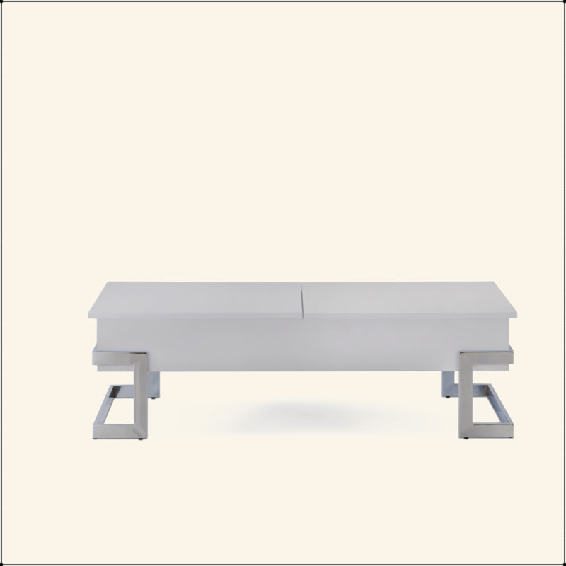 Table basse Calmam, Blanc