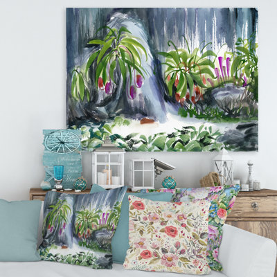 «Tropical Plants Oasis», reproduction sur toile