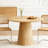 Wooden circular dining table-817645413