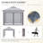 Outsunny 11' X 11' Pop Up Canopy Tent With Netting And Carry Bag-112831103
