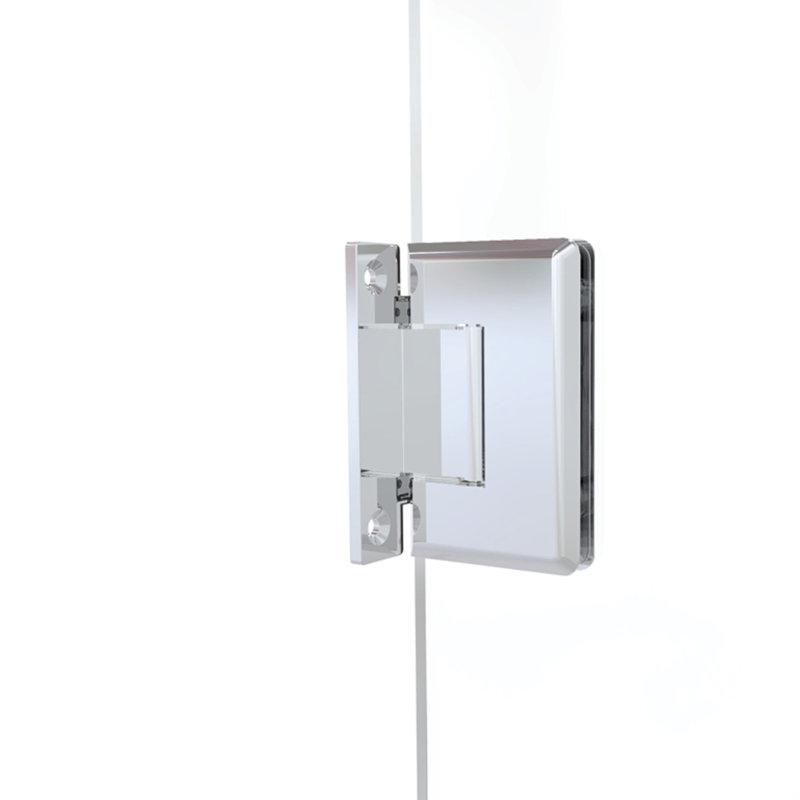 Celesta 72 in. H Pivot Frameless Shower Door with Clear Glass, AquaGlideXP Clear Glass, Chrome