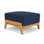 Alpine Rectangle Outdoor Teak Ottoman Patio Ottoman-350651345