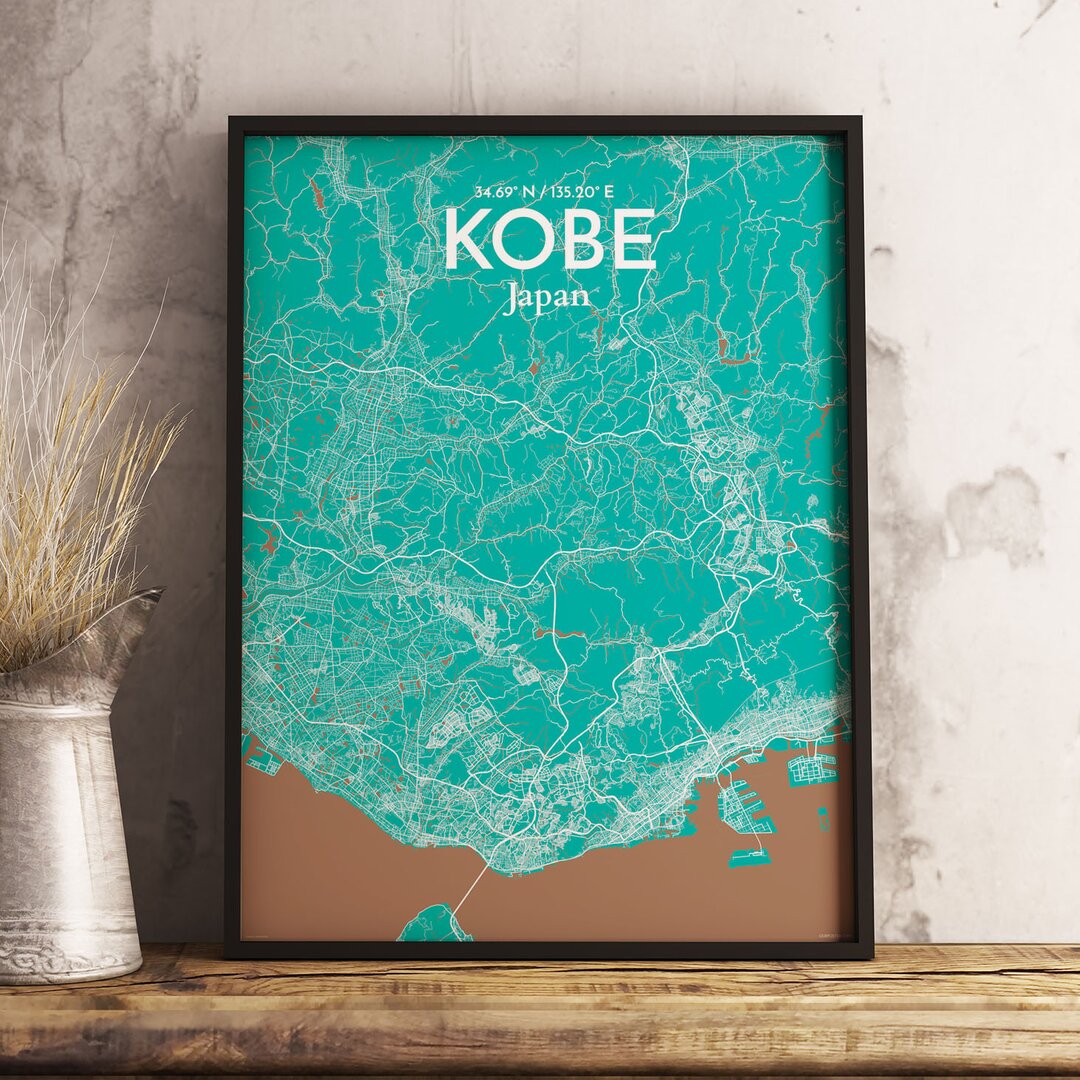 Poster Kobe City Map