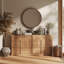 Buffet à 3 tiroirs, brun clair-1578457474