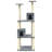 vidaXL Cat Tree Engineered wood, plush, sisal 55.5 in tall-371348539