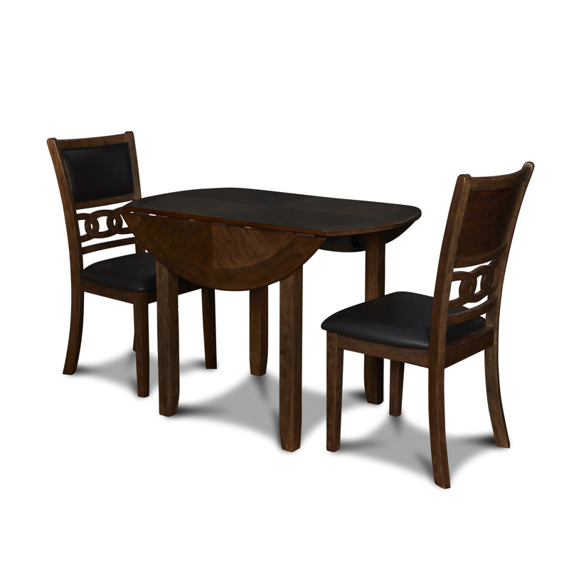 Ziemer 2 - Person Solid Wood Top Four Leg Dining Set, Brown, 30" H x 42" L x 42" D