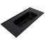 Meuble-lavabo mural simple cannelé de 40 po avec plateau en céramique et poignées Nora Geo-130667161