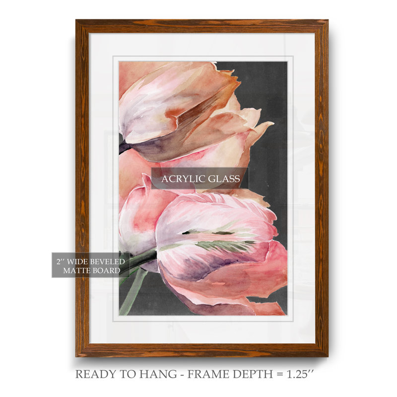 « pastel perroquet tulipes iv » par paul cezanne-photo-cadre, reproduction d’art, H 24 po x l 18 po x P 1,25 po
