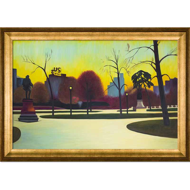 «Shakespeare At Dusk, 1935» par Edward Hopper, reproduction d'art sur toile tendue, H 29 po x l 41 po x P 2 po, Or antique