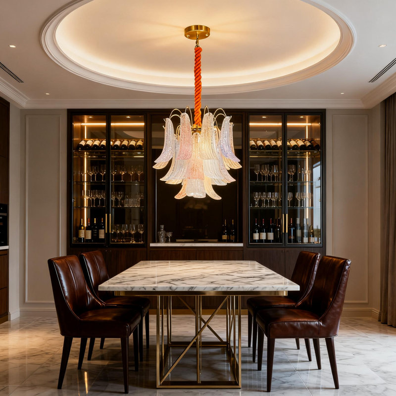 Lustre en vitrail
