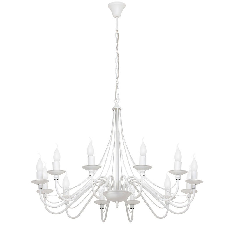 Pinckneyville 12 - Light Candle Style Chandelier, White