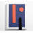 Purple Rectangle With Orange Shapes - No Frame Print on Canvas-73160981