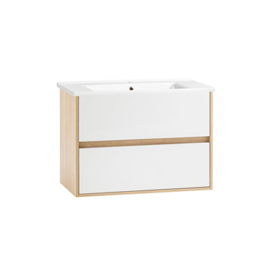 Bonaria 85mm Single Bathroom Vanity with Cloakroom Ceramic Basin