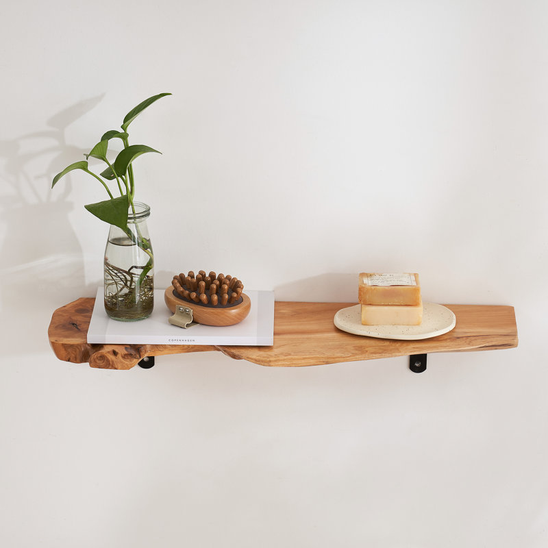 Irregular Wood Floating Shelf