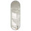 Miroir ovale pleine longueur de 63 po x 20 po, cadre en alliage d'aluminium brossé antirouille, miroir mural pour l'entrée de la salle de bain dans la chambre à coucher, reflet HD transparent-285841605