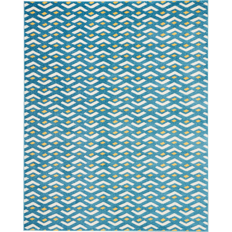 Tapis bleu Petrina, Rectangle 8 pi x 10 pi