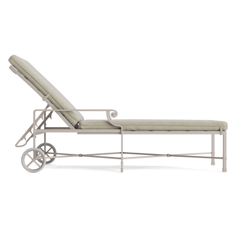 Venetian Outdoor Chaise Lounge, Fusion Moccasian, Dove Smooth