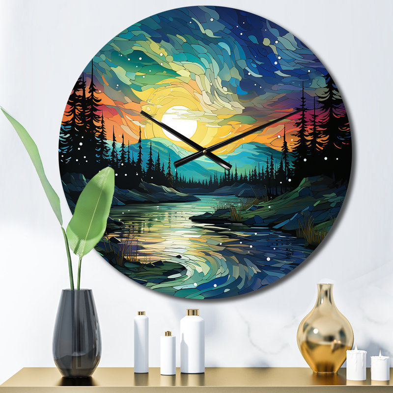 Horloge murale en métal Bensinger, Petit