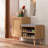 2-in-1 Shoe Cabinet With Bench 3 Adjustable Shelves
