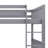 Full Over Full Rubber Wood Bunk Bed With Trundle, Convertible Ladder And Guardrail-1082016359