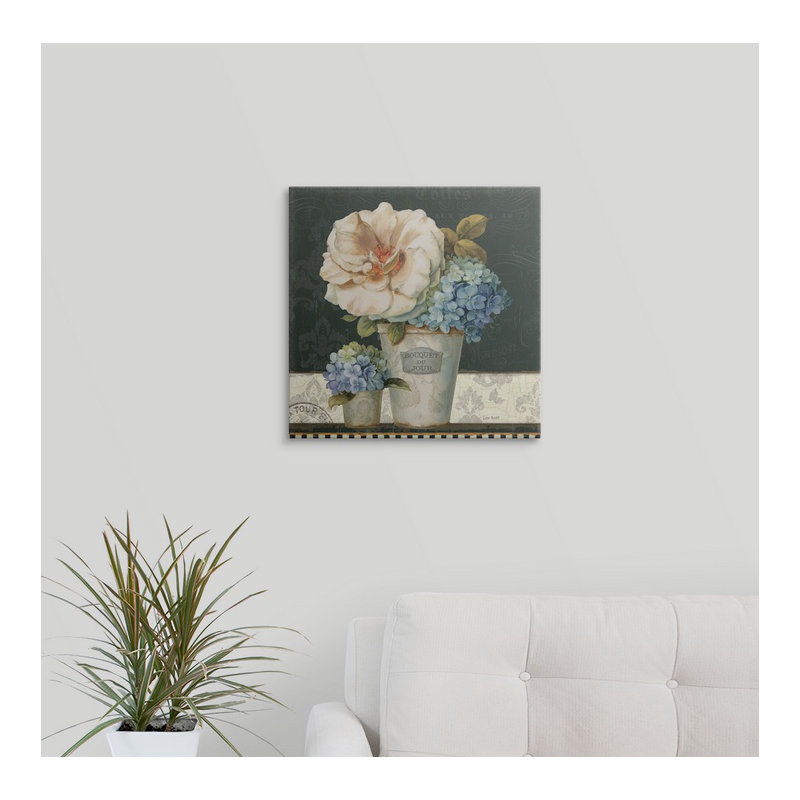 « ii » par lisa audit, impression French Vases, H 35 po x l 35 po x P 1,5 po, Toile
