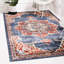 Tapis bleu marine d'inspiration persane Lieveke-86630611
