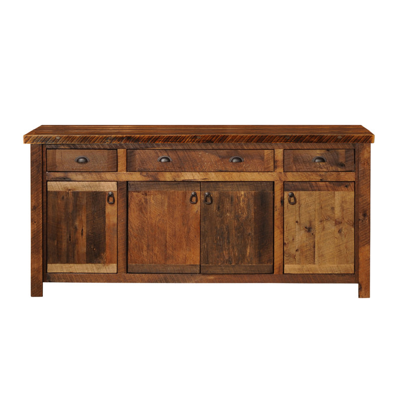 Fireside Lodge Barnwood 75-inch Buffet - Artisan Top, Atisan