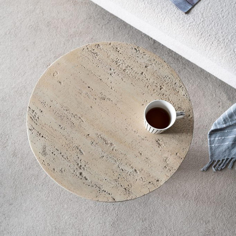 Cuaron End Table, Cream
