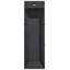 MAWZA Matte Black 46cm H Integrated LED Frosted Glass Outdoor Armed Sconce