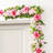 6ft Pink Hydrangea,  Peony & Cherry Garland