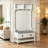 Multifunctional Design Entryway Hall Tree,Chic Hall Tree,Sturdy Coat Rack Stand,for Mudroom, Hallway