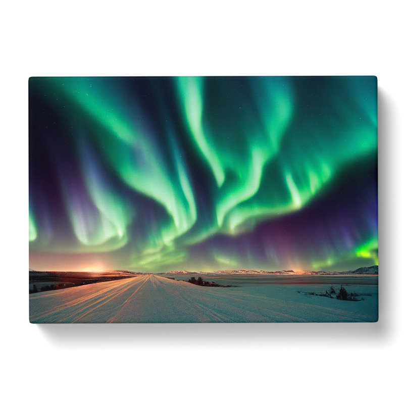 Entrancing Northern Lights - Wrapped Canvas Print, 40cm H x 60cm W x 3cm D