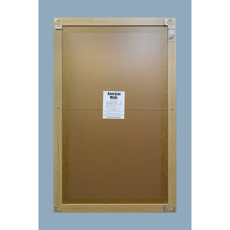 Tieger Mirror, Brushed Nickel, 31.5" H x 60" W