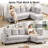 95" Upholstered L Shaped Sofa Modern Sectional-926521334